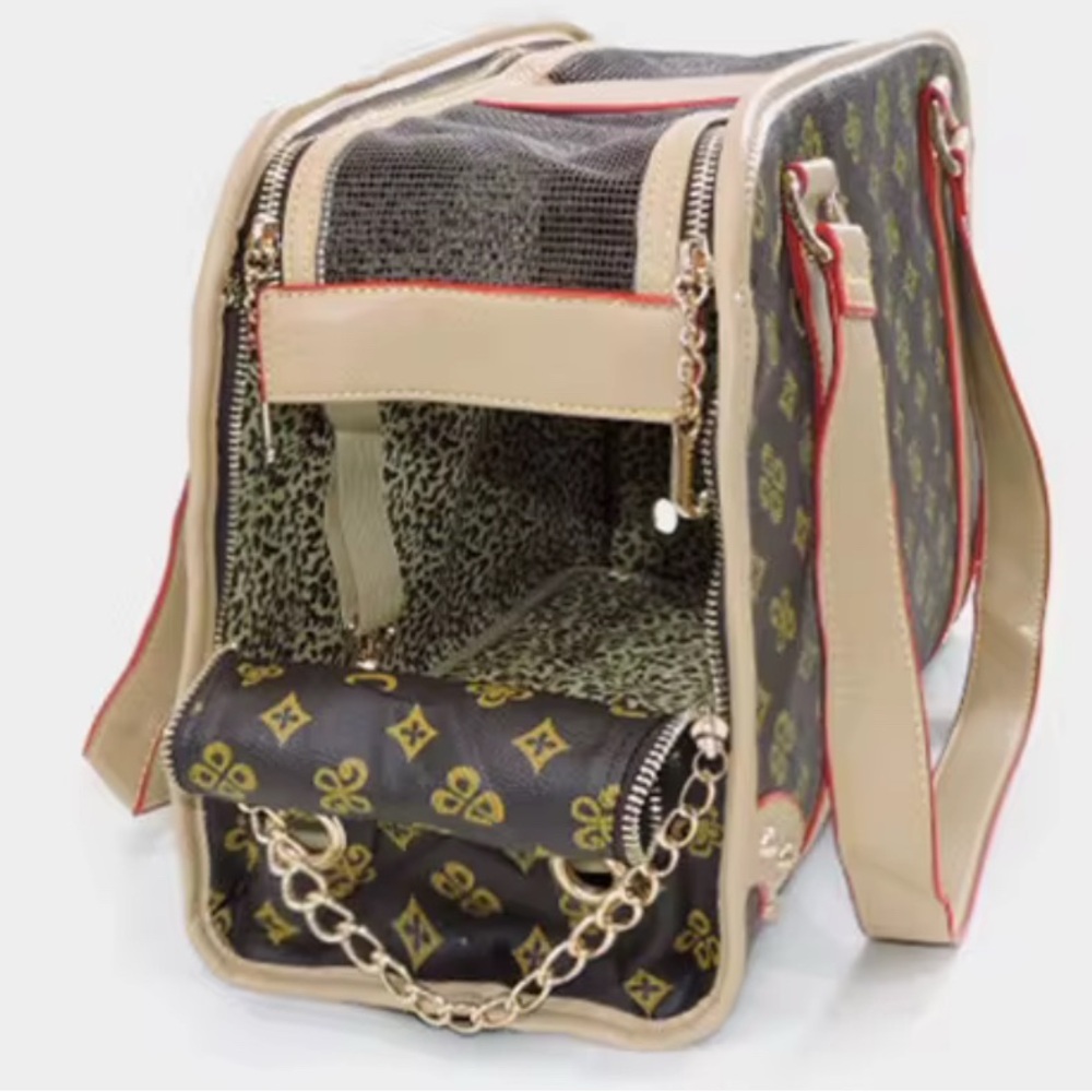 Genuine leather NEW  Pet carrier. For Dogs & Cats - Picture 2 of 6